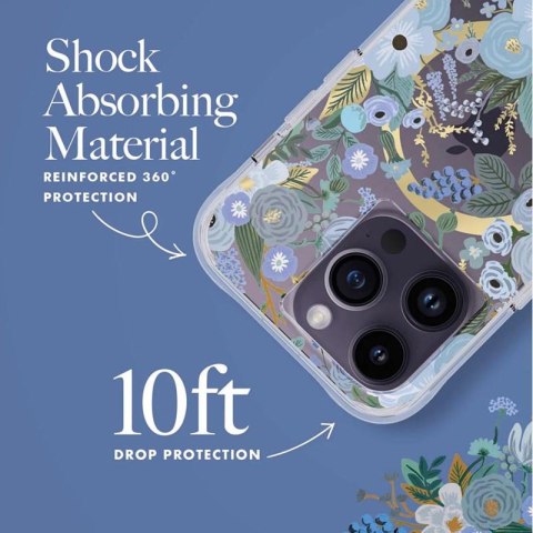 Rifle Paper Clear MagSafe - Etui iPhone 14 Pro (Garden Party Blue)