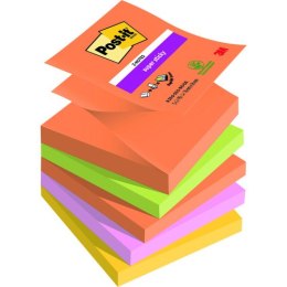 Karteczki Post-it Super Sticky Z-Notes 76x76mm 4 kolory (5x90)