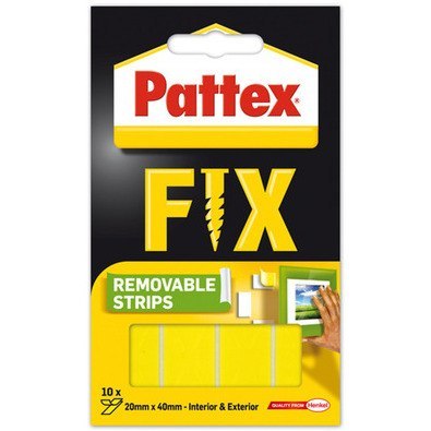 Paski montażowe Pattex Fix 20x40mm usuwalne (10)