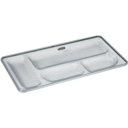 Przybornik na biurko Grand GR-095S metalowy srebrny