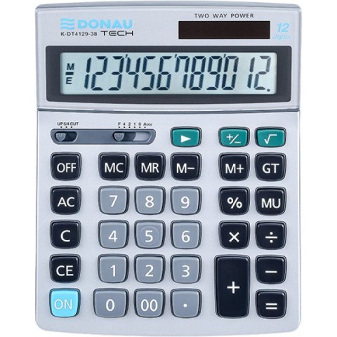 Kalkulator Donau Tech K-DT4129-38 srebrny
