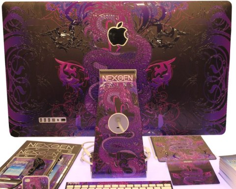 Nexgen Skins - Zestaw skórek na obudowę z efektem 3D iMac 27" (Serpentine 3D)