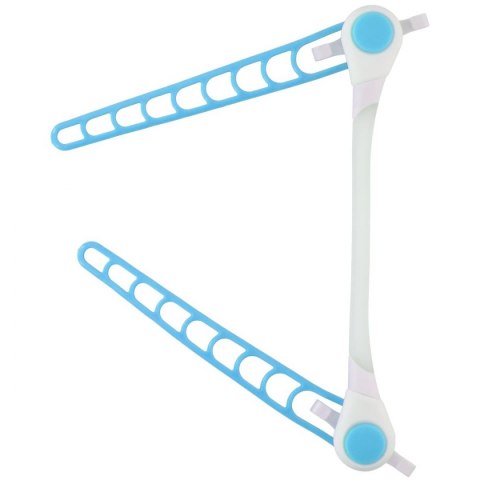 OPASKA ODBLASKOWA ŚWIECĄCA LED NA RĘKĘ I NOGĘ GRUNDIG - NIEBIESKI