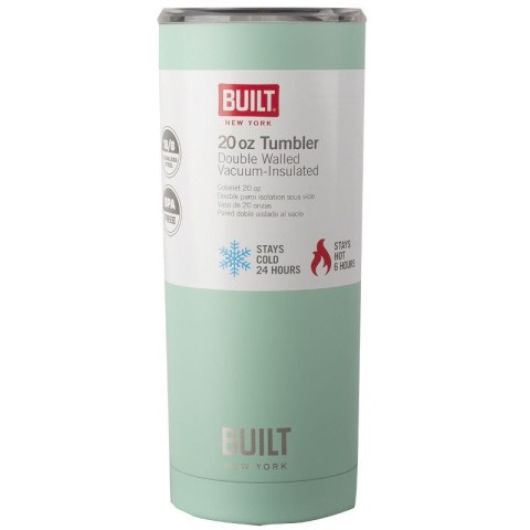 BUILT Vacuum Insulated Tumbler - Stalowy kubek termiczny z izolacją próżniową 0,6 l (Mint)