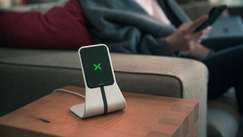 XVIDA (POWER 2) Wireless Charging Desk Stand - Ładowarka indukcyjna Qi 7.5W na biurko (srebrny)