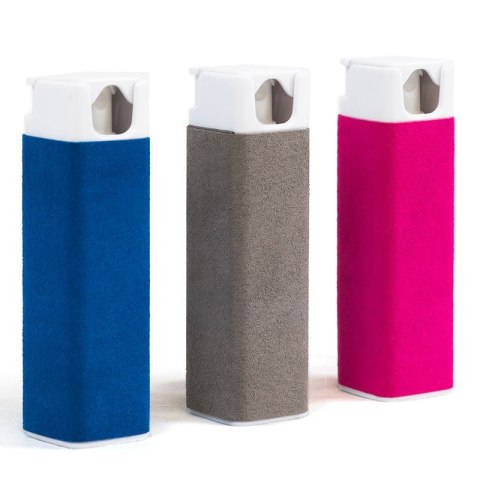 Splash Pure - Antybakteryjny spray z mikrofibrą do czyszczenia ekranu, 20 ml (różowy)