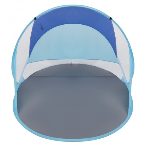 Namiot parawan plażowy samorozkładający 190x120x90/70 cm niebieski pop-up