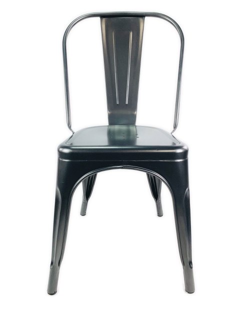 Krzesło metalowe loft CORSICA GRAPHITE