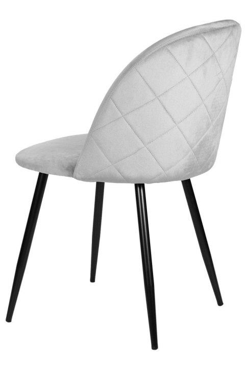 Krzesło tapicerowane GLORIA GREY VELVET