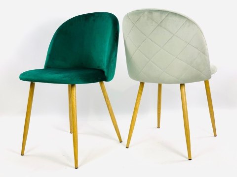 Krzesło tapicerowane GLORIA GREY VELVET