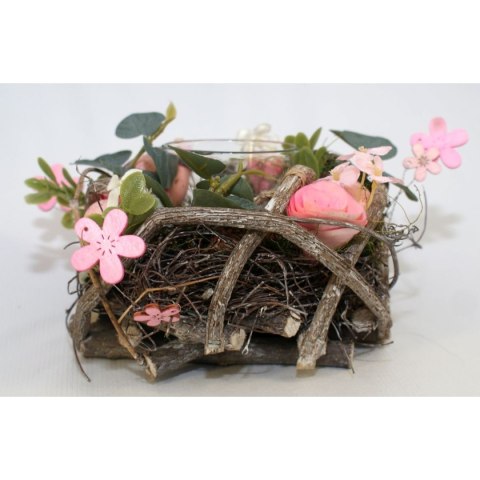 Świecznik dekoracyjny piórka 16 cm na tea light