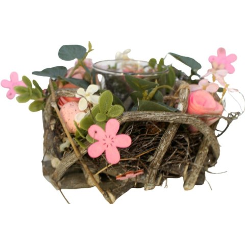 Świecznik dekoracyjny piórka 16 cm na tea light