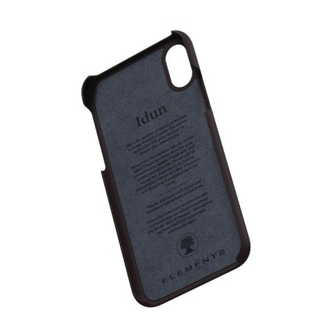 Nordic Elements Saeson Idun - Materiałowe etui iPhone Xs / X (Dark Brown Pattern 2)