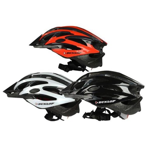 Dunlop - Kask rowerowy MTB r. L (Biało-czarny)