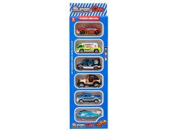 Metalowe Pojazdy, Auta, Resoraki 6 Sztuk Zestaw 1:64 Pojazd SWAT, Poduszkowiec, Jeep Turystyczny