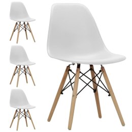 Krzesła skandynawskie IMPERIA BIANCO zestaw 4 sztuki