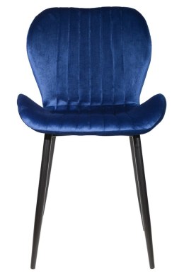 Krzesło tapicerowane MONTI VELVET BLUE SMOKE