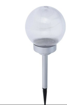 Lampa solarna Kula prążkowana kolorowa 44cm