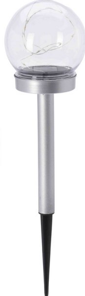 Lampa solarna ogrodowa kula LED śr. 10cm