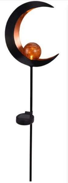 Lampa solarnia kula solarna metalowa 93cm wzór 1