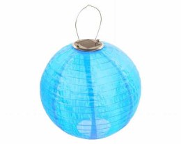 Lampion solarny ogrodowy 30cm zewnętrzny niebieski, lampa solarna JoyLight