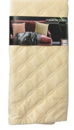 Poszewka dekoracyjna beżowa na poduszkę 45 x 45 cm z wytłoczonym wzorem Wzór:1