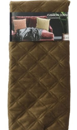 Poszewka dekoracyjna brązowa na poduszkę 45 x 45 cm z wytłoczonym wzorem Wzór: 1