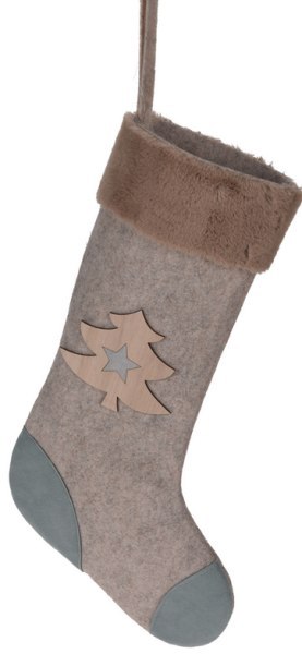 Skarpeta bożonarodzeniowa 44 cm choinka