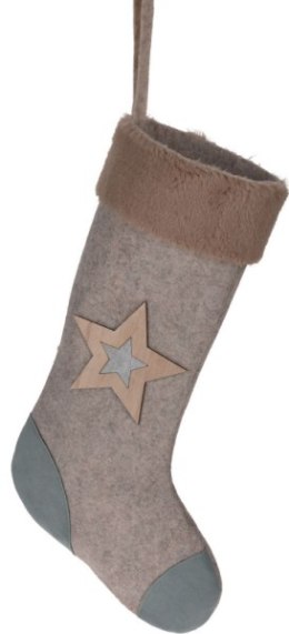 Skarpeta bożonarodzeniowa dekoracja 44 cm gwiazda