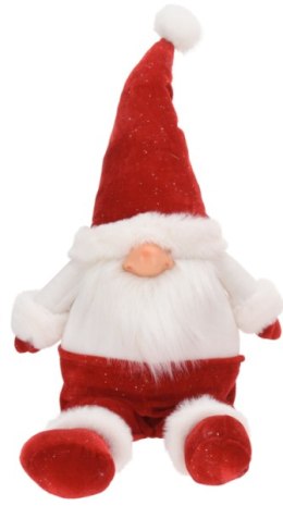 Skrzat Mikołaj Krasnal figurka siedzący dekoracja świąteczna 55cm Wzór: 1