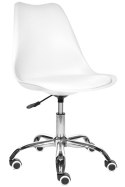 Krzesło obrotowe do biurka MONZA OFFICE WHITE PU