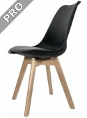 Krzesło skandynawskie MONZA BLACK Pro