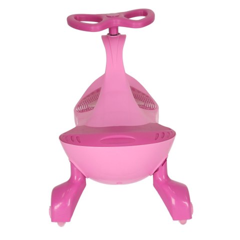 Jeździk grawitacyjny LED Swing Fix S3 świecące koła różowy