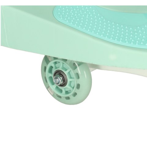 Jeździk grawitacyjny LED Swing Fix S3 świecące koła miętowy