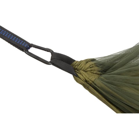 Hamak turystyczny z moskitierą 270x140 cm niebieski