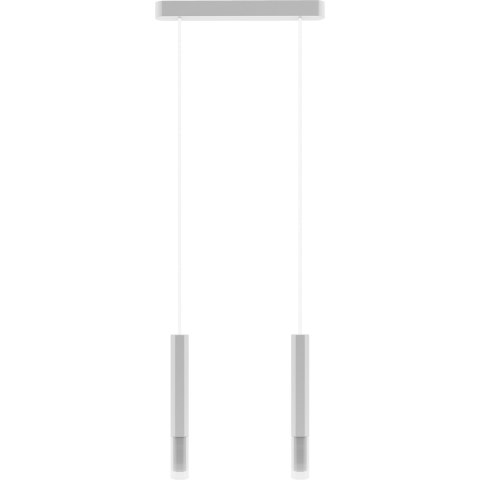 Madera3 Hexa zwis 2 pł klosz biały