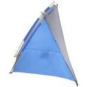 Namiot parawan plażowy Sun 200x100x105cm szaro-niebieska Enero Camp