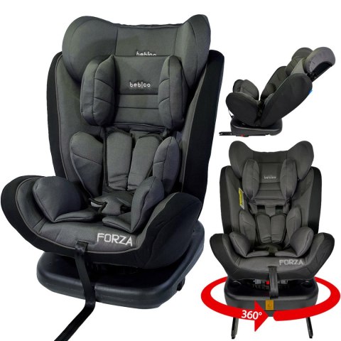 Fotelik samochodowy Bebico RS GREY 0-36 kg