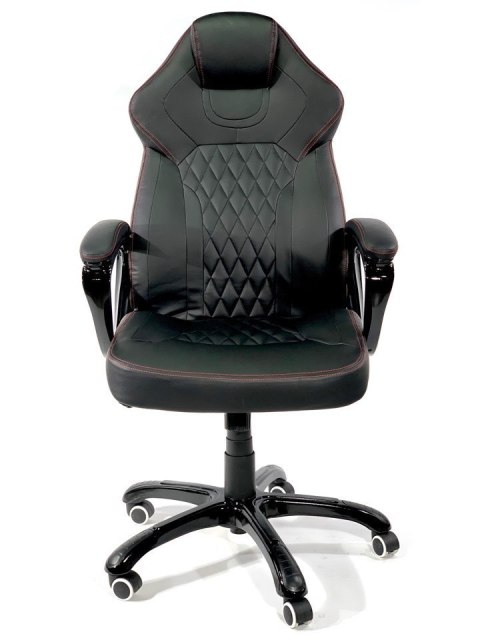 Fotel obrotowy do biurka SPIDER BLACK PU