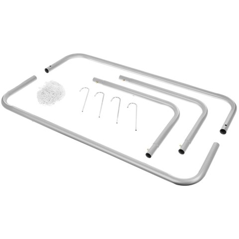 Zestaw 2 bramek do piłki nożnej z siatką 78x56x45 cm