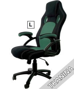 Fotel obrotowy do biurka CARRERA L GREEN FABRIC