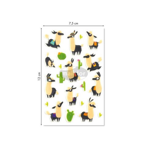 Naklejki 3D wypukłe Lamy