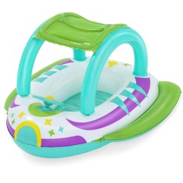 Bestway Dmuchany Ponton z daszkiem ŁÓDKA z dnem Kierownica + klakson 34149