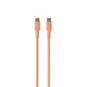 PURO ICON Soft Cable - Kabel USB-C do USB-C 1.5 m (Apricot)