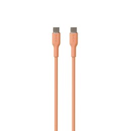 PURO ICON Soft Cable - Kabel USB-C do USB-C 1.5 m (Apricot)