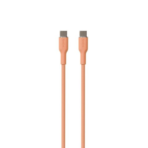 PURO ICON Soft Cable - Kabel USB-C do USB-C 1.5 m (Apricot)