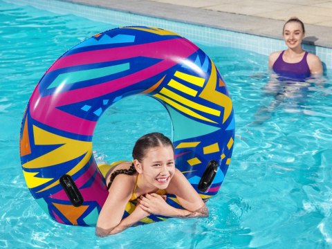 Bestway Dmuchane koło do pływania GEOMETRIC 107cm 12+ 36228