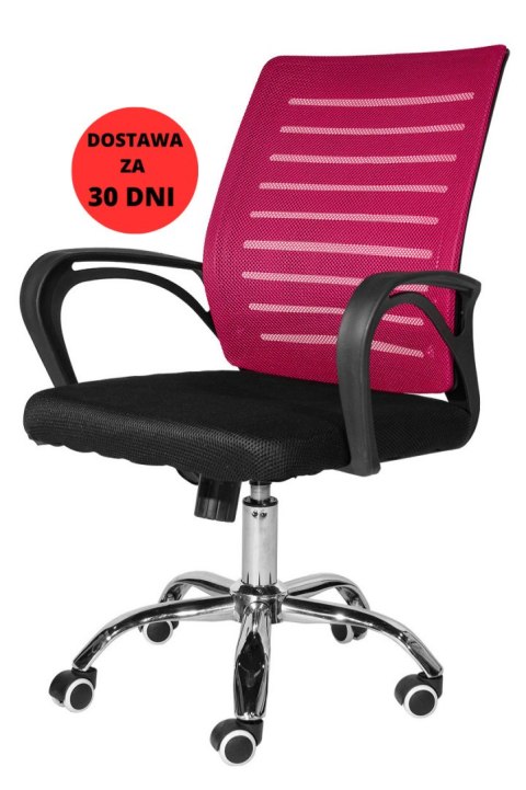 Fotel obrotowy do biurka ARNO BURGUNDY