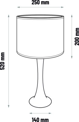 Lampa stołowa BEAVIS - dąb