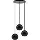 Lampa wisząca czarna Balli Kule 3pł (plafon)